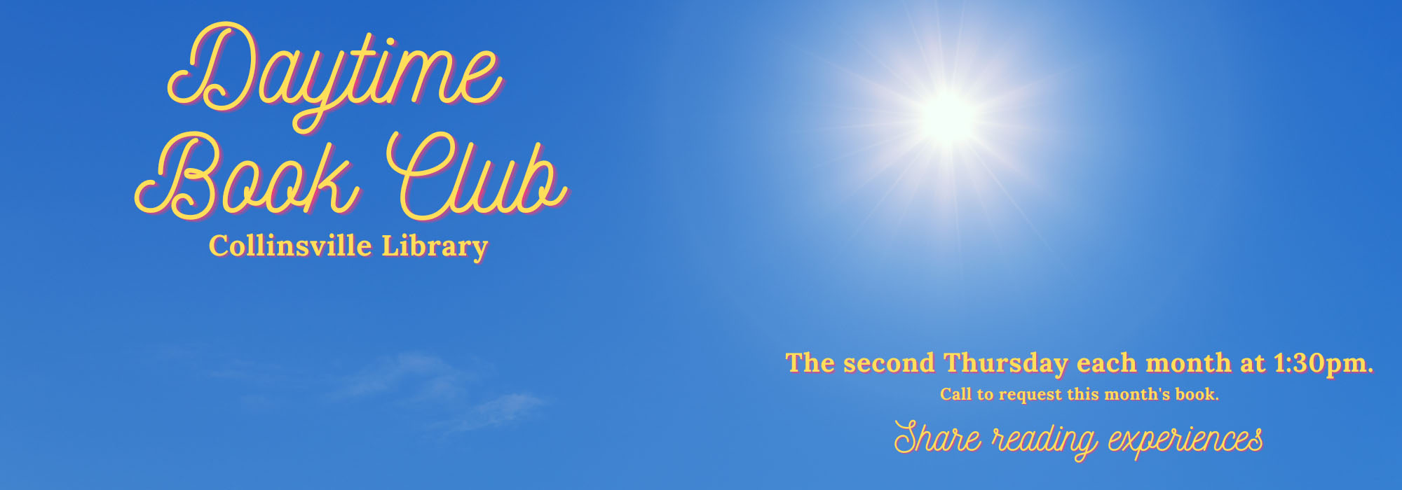 Information about the Collinsville Library Daytime Book Club