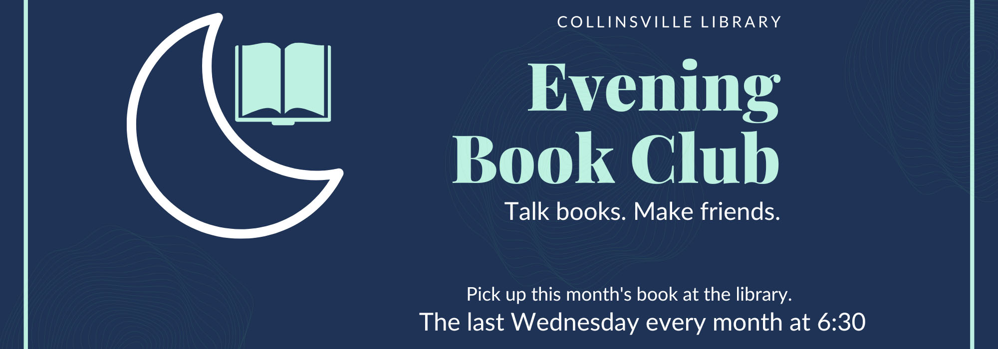 Information about the Collinsville Library Evening Book Club