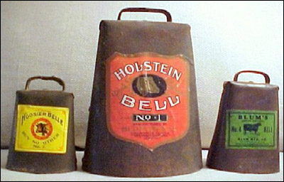 3 of the Famous Blum Cowbells in Great Condition